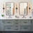 2 - Light Dimmable Led Double Conical Shade Hourglass Vanity Light-2062196257