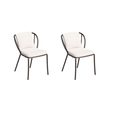 Malti Patio Dining Side Chair with Cushion by Oxford Garden