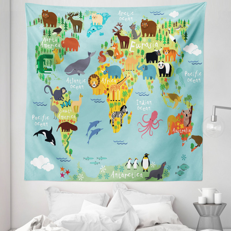 Machine Tapestry and Wall Hanging - Rod Included, 223.52cm H x 223.52cm W