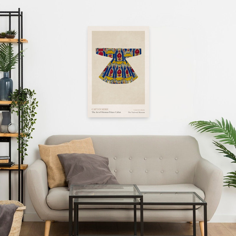 Ornement, repose-pieds, caftan, architecture colorée traditionnelle, art mural, H 24 po x l 16 po