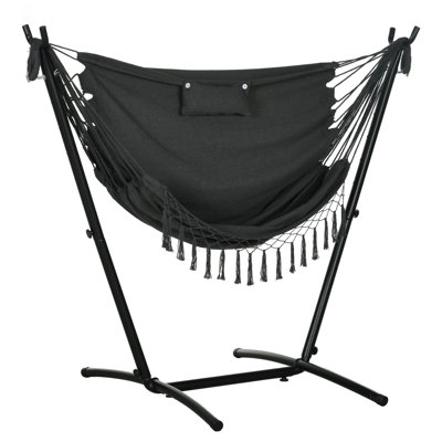 Chaise longue de hamac avec support Outsunny