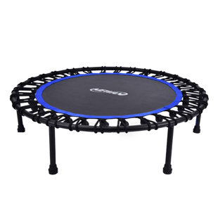 JOMEED Round Fitness Trampoline with Handlebar