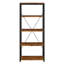 Bibliothèque à 4 tablettes pour rangement de bureau personnel