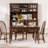 Modern Nut-Brown Rectangular Solid Wood Dining Table-125676908