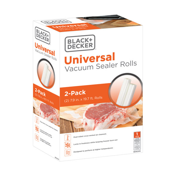 2pk Nesco Vacuum Sealer Bag Rolls: 8x20