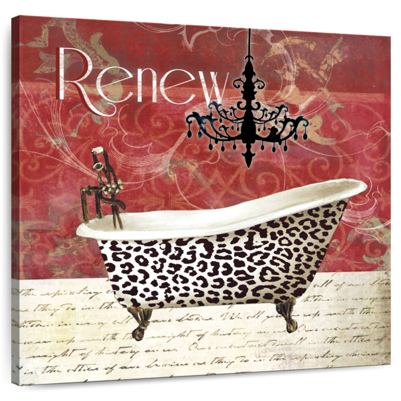 Cheetah Bath, 36" H x 36" W