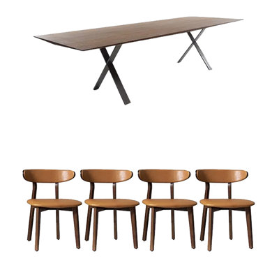 Ensemble de salle à manger rectangulaire
