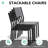 8 - Person 90.3‘’ W X 40.5'' D Aluminum Patio Dining Set With Umbrella Hole And Stackable Chairs-751610866