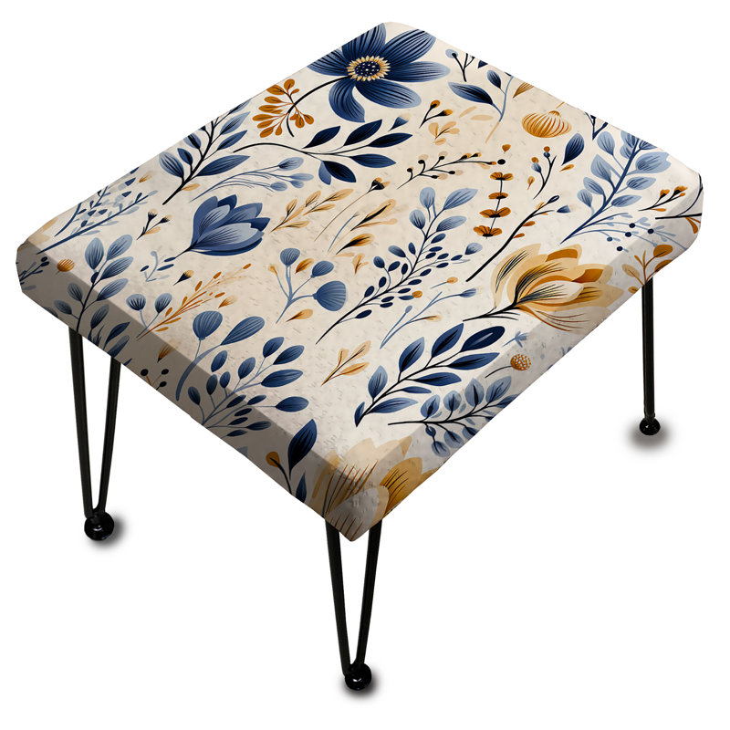 Tervuren - Floral Rectangle Ottoman