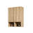 2-piece Bathroom Floating Side Cabinet Set with double doors