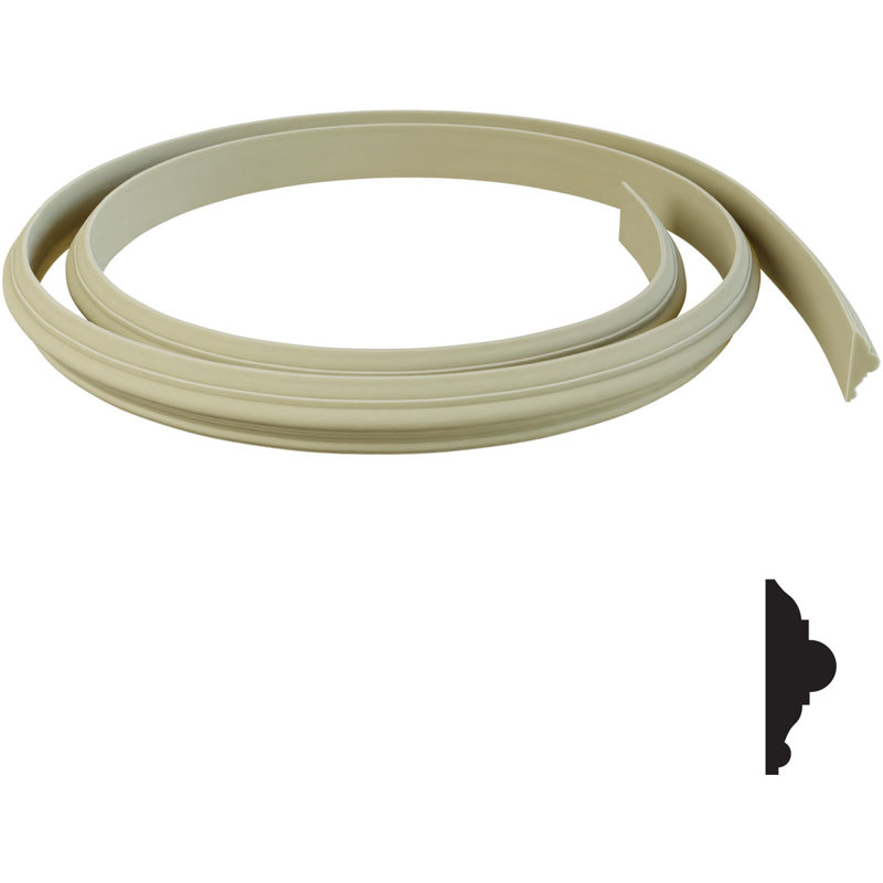 Rail de chaise flexible H 3 po x l 144 po x P 1 po