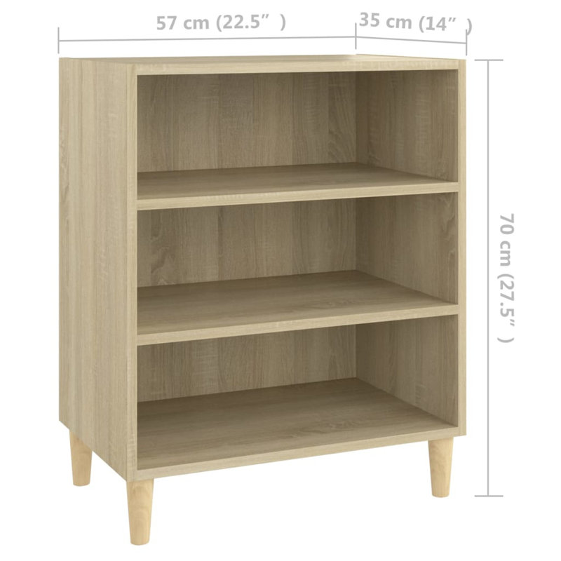 Skelmersdale 57cm Sideboard, Sonoma Oak 1