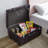 Texture Brand Designer Trunk with Wheels - Woven Rattan-1544201989
