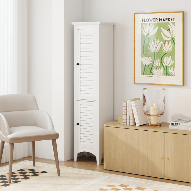 Freestanding Bathroom Cabinet, White