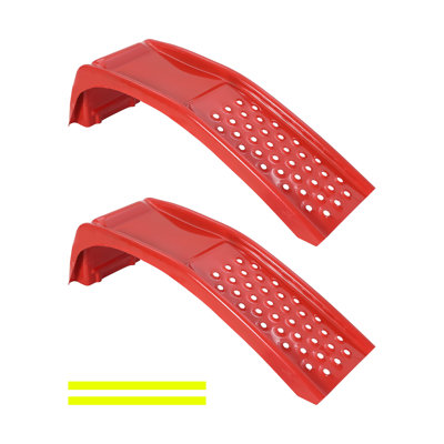 Ensemble de rampes de voiture robustes en acier robuste d'une capacité de lb, idéale pour l'huile rouge, 2 pièces