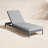 Elza Outdoor Single chaise with Cushions
