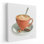 «Wake Me Up Coffee III on White», reproduction d'art sur toile