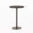 Table de bar d'extérieur ronde en rotin de PE de 26 po Multibrown