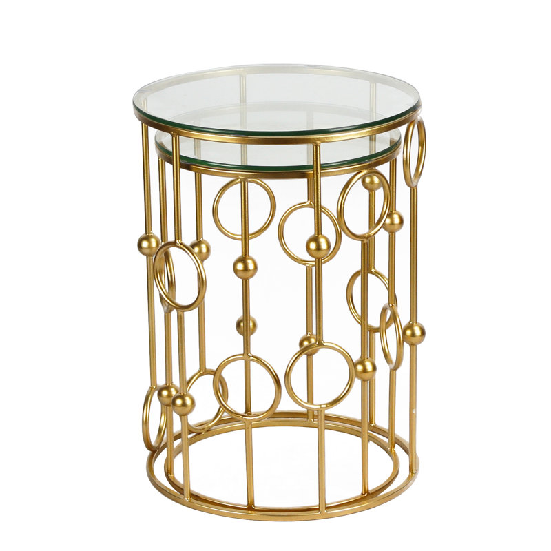 Forsythe Glass Top Nesting Tables
