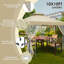 Pavillon de jardin extérieur 10 pi x 10 pi avec moustiquaires, abris de jardin pour patio-99603611