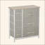 Unité de rangement d'armoire à 7 tiroirs avec tiroirs, bacs en tissu faciles à tirer avec structure en métal pour la chambre à coucher, placards