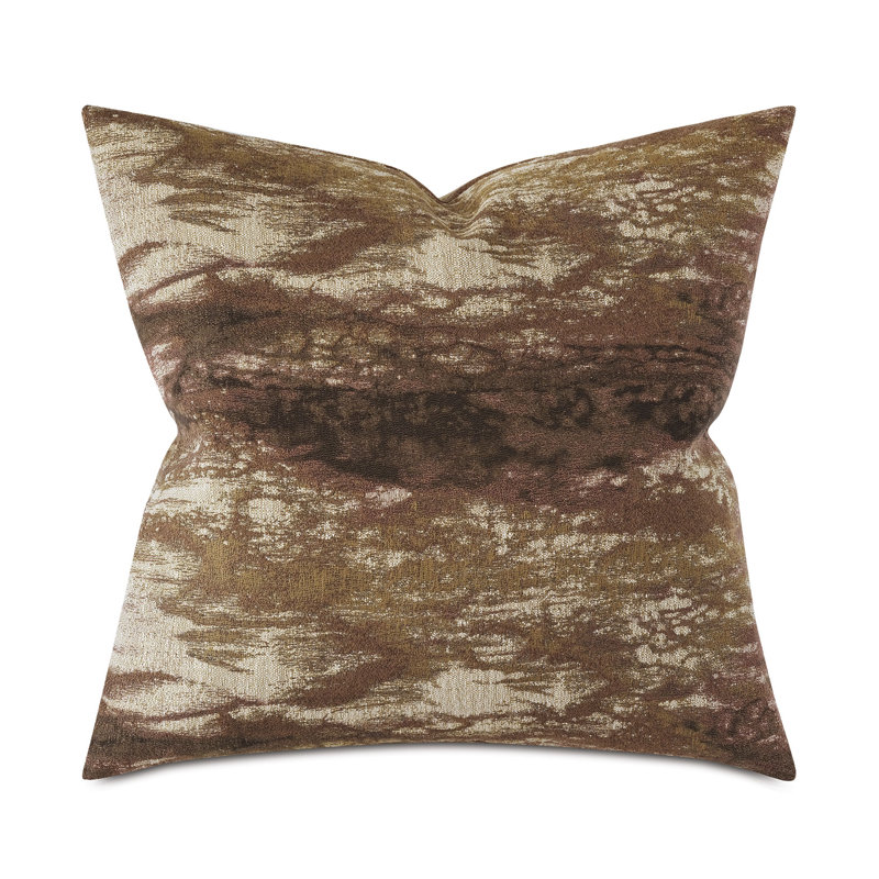 Boutique Abstract Reversible Throw Pillow, Rust