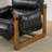 Solid Wood Leisure Lounge Chair-104469917