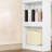 Vanity Desk with Large HD Mirror, Makeup Vanity with Led Lights, Dressing Table with Power Strip, 6 Storage Shelves, 5 Drawers and Side Open Storage, Simple, White