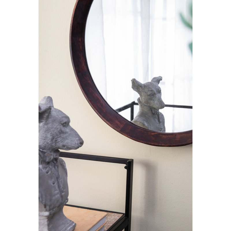 Miroir mural 20 po x 1,5 po Transition Decor, Marron foncé