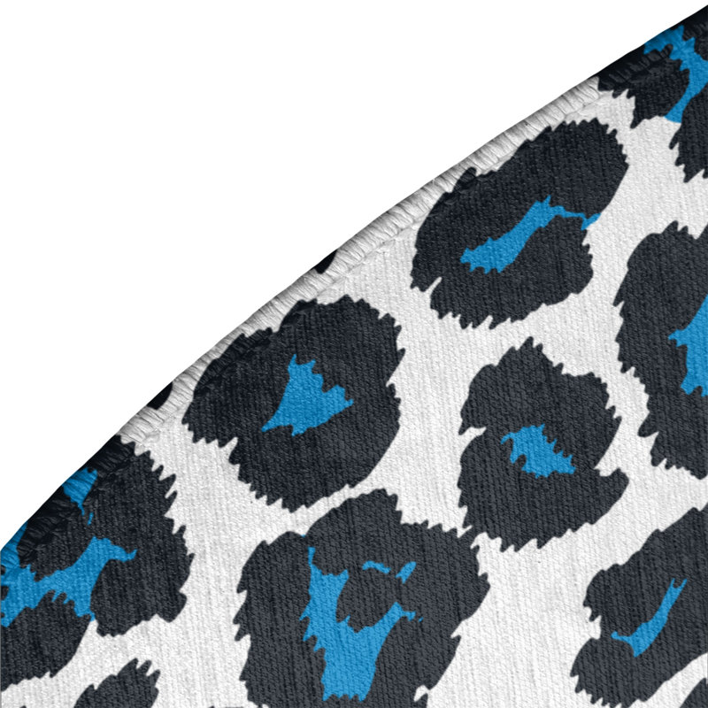 Animal Print Indoor Rug, Round 5'