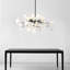 Lustre 8 lumières de luxe Ginkgo, laiton-130770261