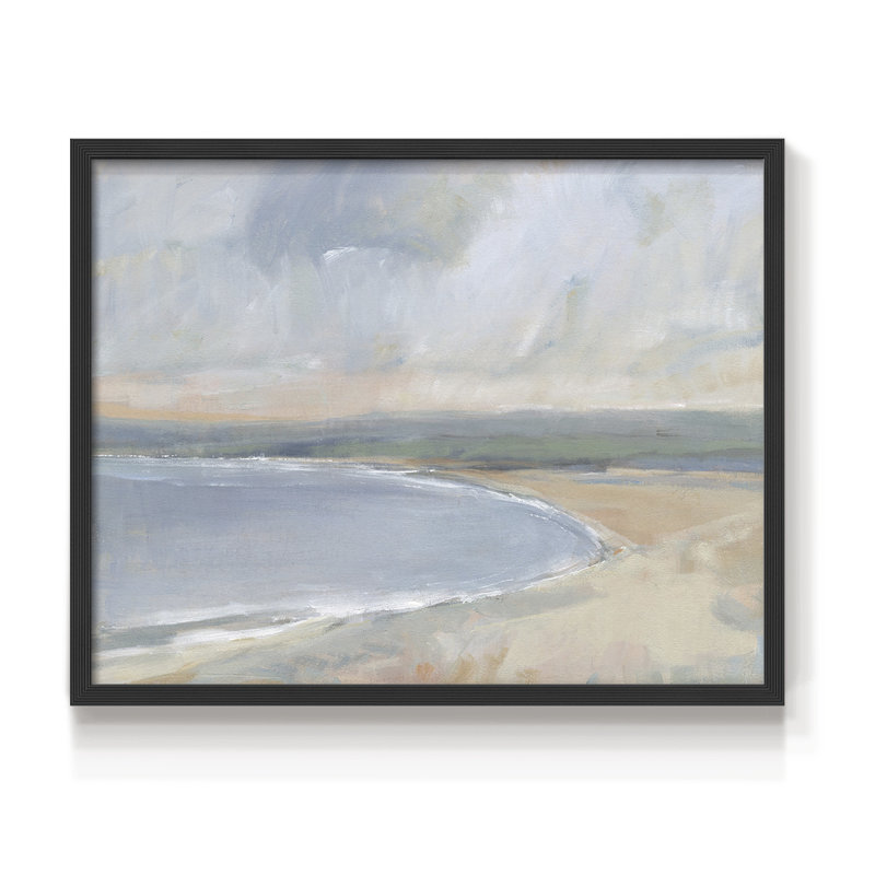 Coastal Study II -Framed Print - Restickable, H 11 po x l 14 po, Noir, noir, noir, noir