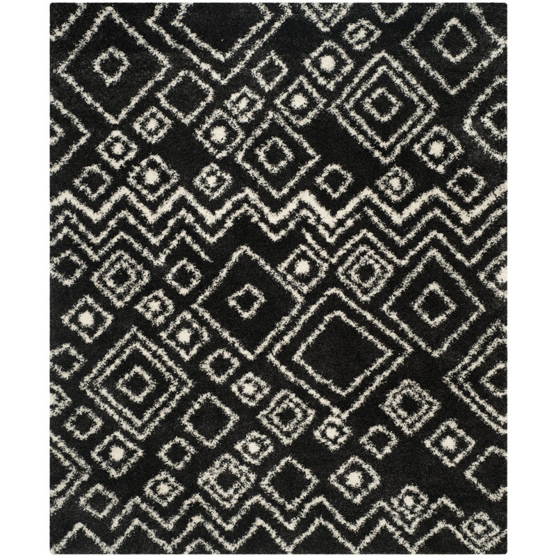 Ritney Sgb-Belize Shag Performance Geometric Rug, Rectangle 8' x 10'