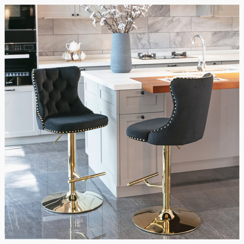 Tabouret Katurah, Noir