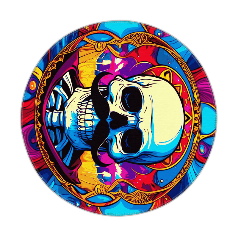 Glimmer Tide Indoor And Outdoor Area Rug, Round 5'