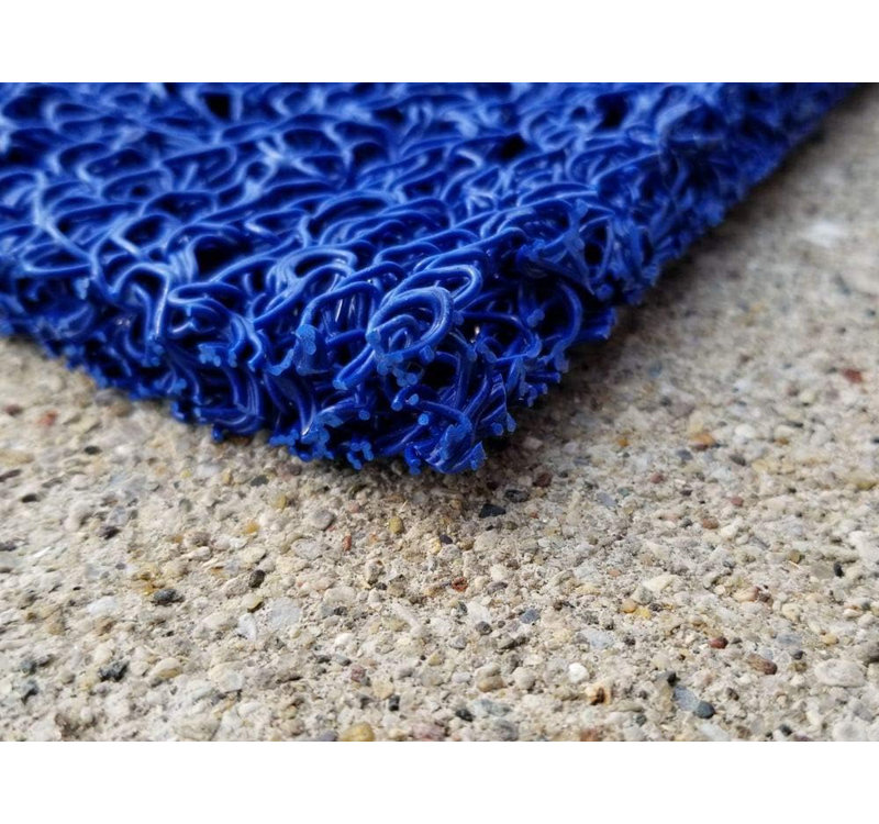 VinLoop Vinyl Spaghetti Drainage Mat for Pool, Bathroom, Locker Room, Shower, Simple - L 120 po x l 48 po, Bleu