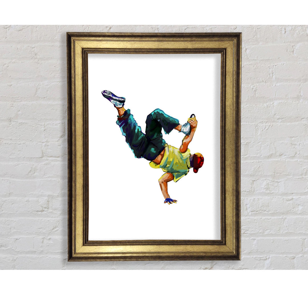 Break Dancing 1 - Bilderrahmen Kunstdrucke