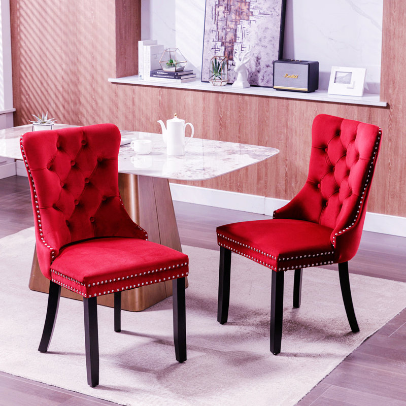 Chaise parsons Fioretto, Bourgogne, Bois noir