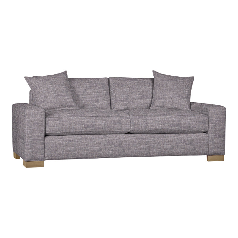 Claremont Upholstered 85'' Sofa, Hampton, Nomad Slate Crypton® Chenille