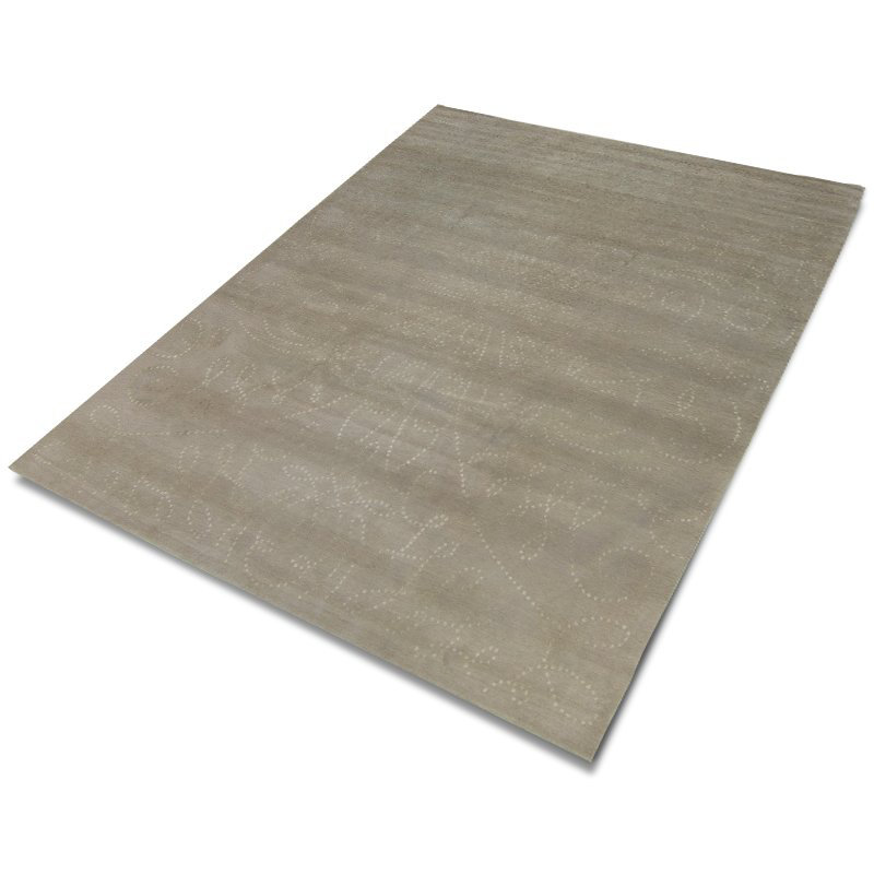 Tiara Floral Area Rug in Gold/Gray, Rectangle 2' x 3'