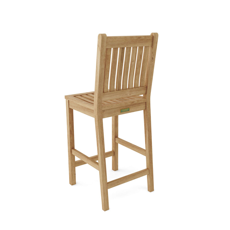 Windsor Outdoor 9 - Piece Teak Bar Height Dining Set