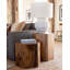 Honey Comb Solid Wood Block End Table-125005779