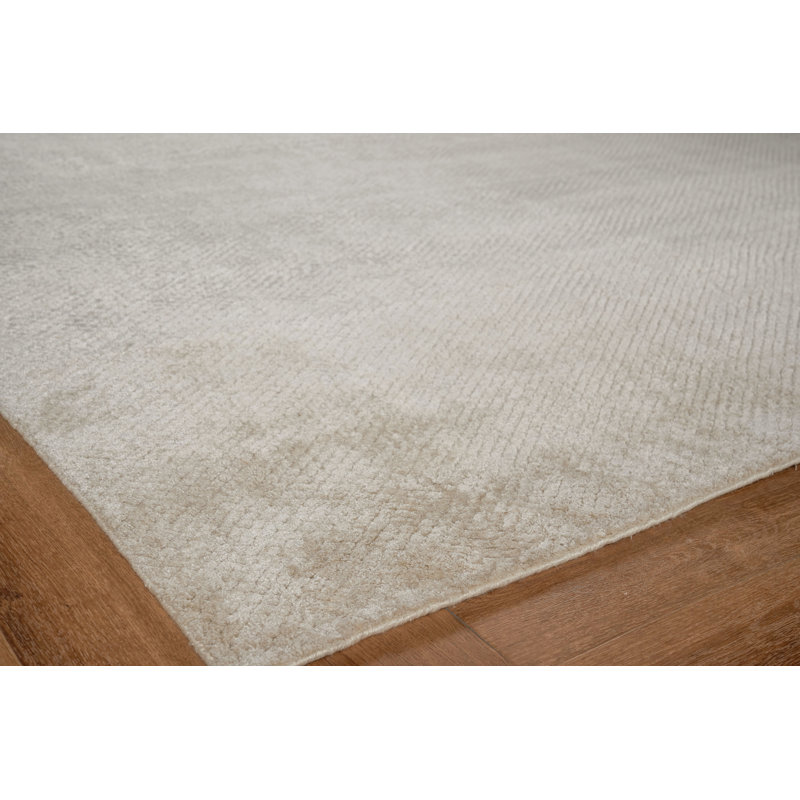 Pearl Geometric Area Rug in Beige, Rectangle 6' x 9'
