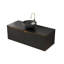 Meuble-lavabo mural 48 po avec portes doubles et vasque en céramique noire-543748006