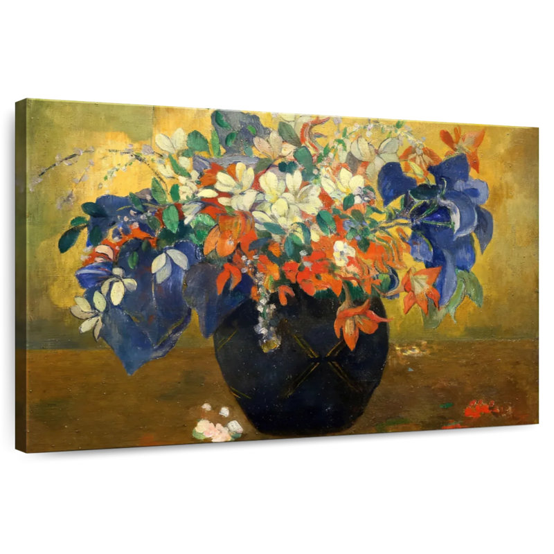 Harnek un vase de fleurs 1896, H 30 po x l 45 po