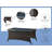 Rectangular Glass Outdoor Coffee Table , 45.7 " W 28 " D