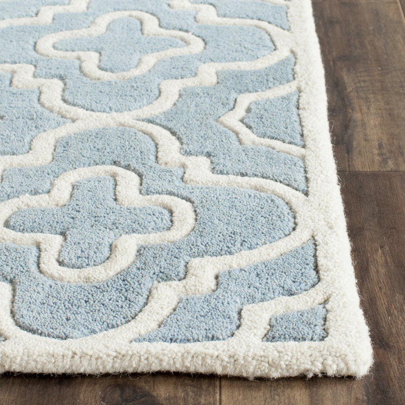 Humble Brag Geometric Wool Hand Woven Area Rug, Rectangle 183 x 274 cm