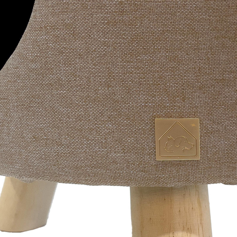 Tabouret Wallie, gris, Tanné