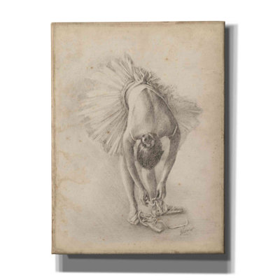 'Antique Ballerina Study I' by Ethan Harper Canvas Wall Art