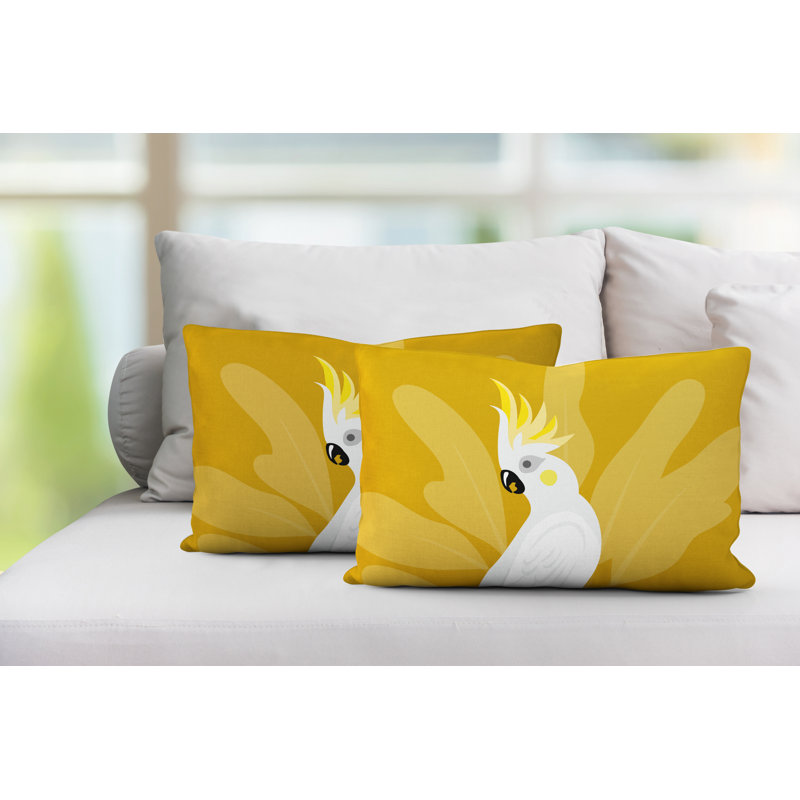 Coussin Bird, Jaune